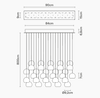Lampa wisząca Fabbian F32A3000 Multispot Beluga-Rosone 900x150 30L.