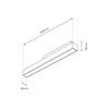 Milagro Magnetic track 600mm 24W 4000K ML7147 CZARNY