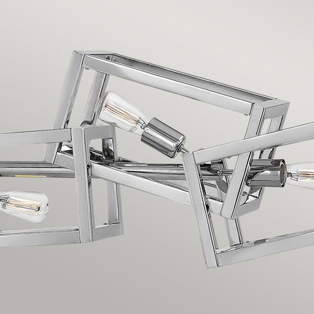 Lampa wisząca Ensemble - 6 źródeł światła - Polerowany nikiel Quintiesse QN-ENSEMBLE6-PN