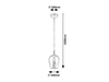 Lampa wisząca Rabalux Petunia 5252 chrom
