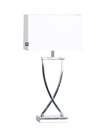 Lampa stołowa By Rydens Omega 2820430-5000 chrom/biały