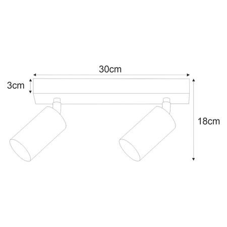 Spot KAYLA Kaja K-4728 biały