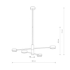 Lampa sufitowa ORBIT Nowodvorski 7945 czarny