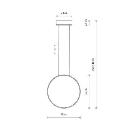 Lampa sufitowa CIRCOLO LED S Nowodvorski 10810 czarny