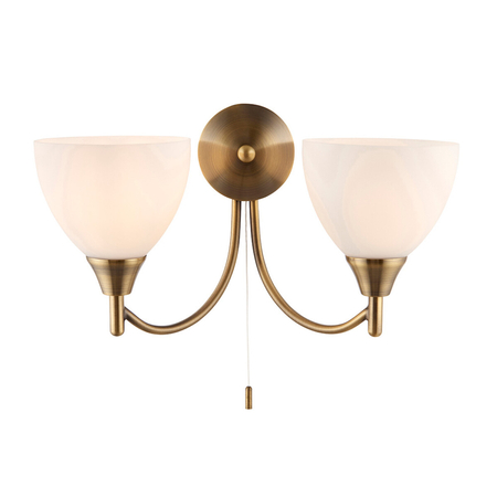 Kinkiet Endon Lighting Alton 1805-2AN mosiądz