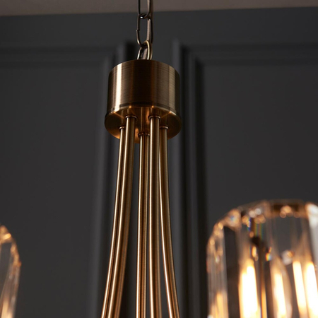 Lampa wisząca Endon Lighting Berenice 107802 mosiądz