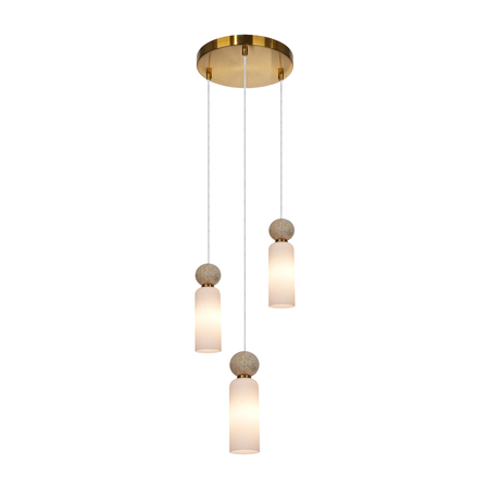 Lampa wisząca Italux Santos PND-95331-3-BRSS Mosiężny