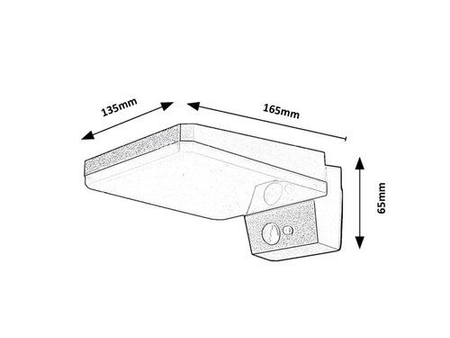 Lampa solarna Rabalux Lasset 77078 czarny