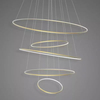 Lampa wisząca Ledowe Okręgi No.5 120cm 3k złota Dali