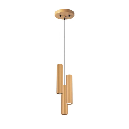 Sollux Lighting Lampa wisząca KARBON 3P złoty SL.1557