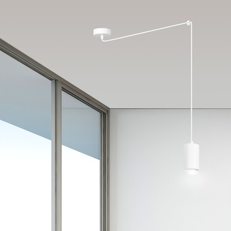 Lampa wisząca TRAKER 1 WH/WHITE Emibig 525/1 biały