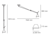Lampa wisząca Artemide 0629000A Tolomeo Decentrata