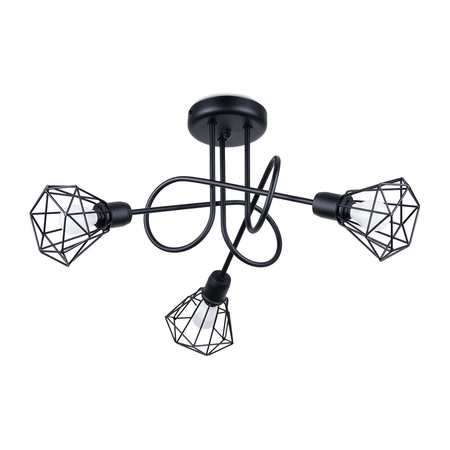 Sollux Lighting Żyrandol ARTEMIS 3S czarny SL.1109
