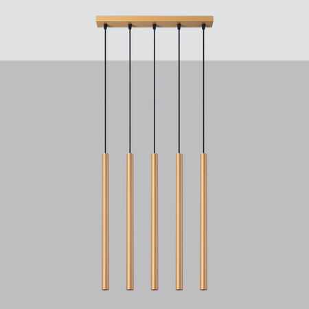 Sollux Lighting Lampa Wisząca PASTELO 5L złoty połysk SL.1198