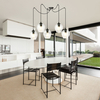 Lampa wisząca LEVEL 5 BL TRANSPARENT Emibig 756/5 czarny