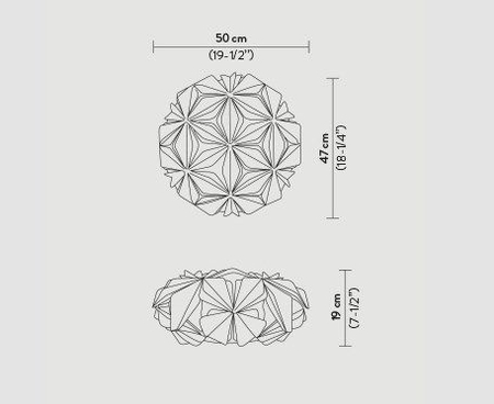 Lampa sufitowa/kinkiet Slamp La Vie multigreen