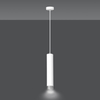 Lampa wisząca KIBO 1 WH/CHROME Emibig 641/1 biały/chrom