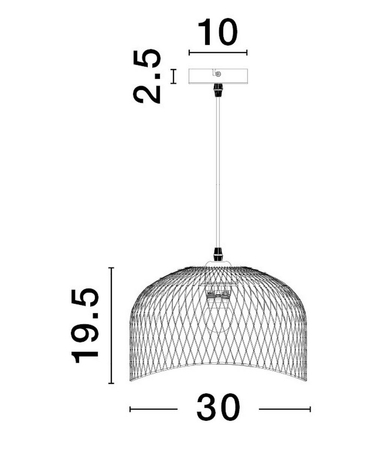 Lampa wisząca Luces Exclusivas BAQUE - biały mat LE43431