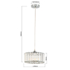 Light Prestige Okrągła lampa wisząca Vetro Złota1xE27 LP-2910/1P GD round