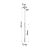 Sollux Lighting Lampa wisząca MOZAICA 1 czarny/chrom SL.0885