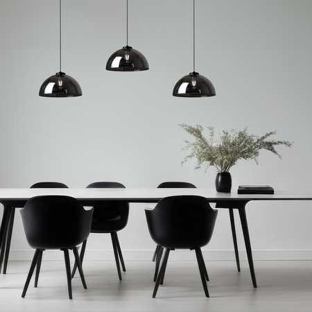 Milagro Lampa wisząca GAMMA BLACK 1xE27 MLP1063 CZARNY