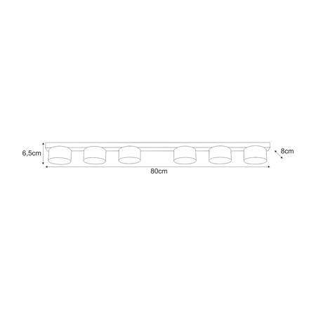Lampa sufitowa Kaja CRUZ K-5534 czarny