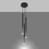 Sollux Lighting Lampa wisząca MOZAICA 3P czarny/chrom SL.0887