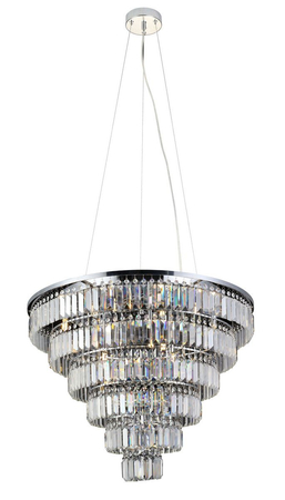 Lampa wisząca SALERNO XL PENDANT Azzardo AZ2927 clear / chrome