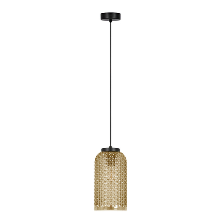 Lampa wisząca Kaja CAPRI K-5621 bursztynowy, czarny