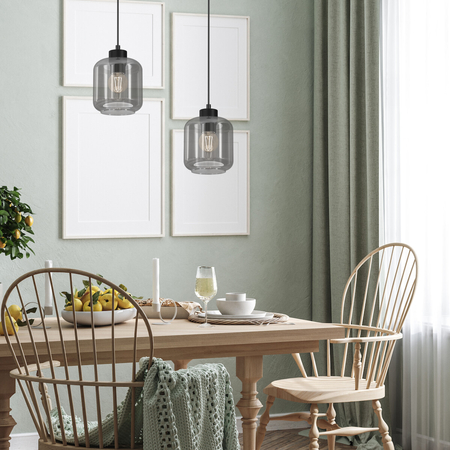 Milagro Lampa wisząca SOMBRA SMOKED 1xE27 MLP8373 CZARNY