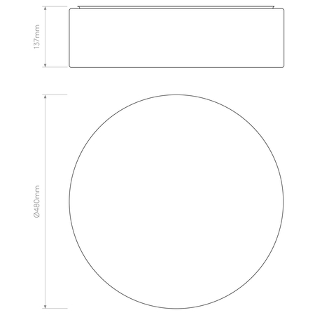 Lampa sufitowa Astro Cambria 480 1421004 Biały