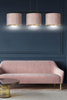 Lampa wisząca HILDE 3 BL ROSE Emibig 1053/3 różowy