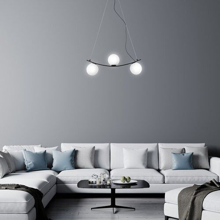 Lampa wisząca Rabalux Aslan 3469 czarny matowy