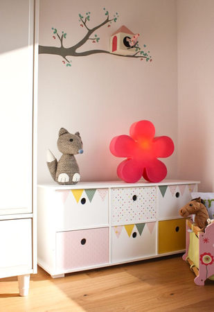 Kwiat LED Lampa zewnętrzna ogrodowa 2700K Biała ciepła Ø40cm różowy 32402W różowy