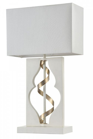 Lampa stołowa Maytoni ARM010-11-W Intreccio - Biały z dodatkiem złota