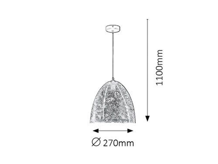 Lampa wisząca Rabalux Manorca 2277 czarny