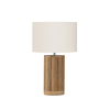 Lampa stołowa Luces Exclusivas ONTAREZ LE45381 drewno jasne i ciemne, biały
