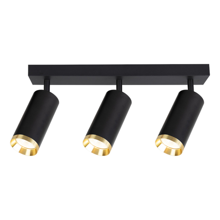 Milagro Oprawa Mica Spot Czarny + Złoty 3xGU10 ML2098 CZARNY