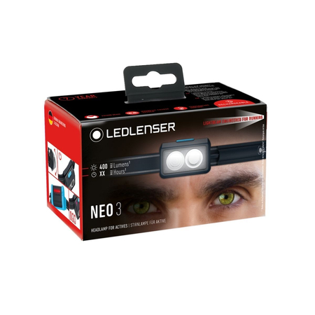 Latarka czołowa Ledlenser 502718 Neo 3 Blue 