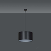 Lampa wisząca ROTO 1 BL BLACK/SILVER Emibig 185/1 czarny/srebrny