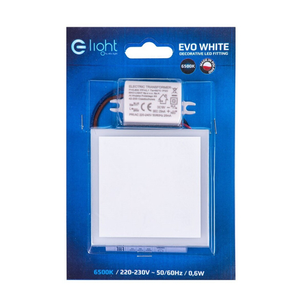 Eko-Light Oprawa schodowa Evo Barwa Zimna 6500K Biały EKS0476 BIAŁY