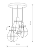 Lampa sufitowa żyrandol Nowodvorski 9740 Manufacture