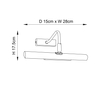 Kinkiet Endon Lighting Linton PL-LEDG9-SC chrom