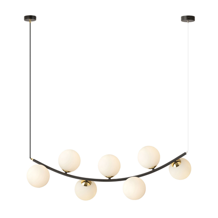 Lampa wisząca RITZ 7 Emibig 1298/7 biały/czarny