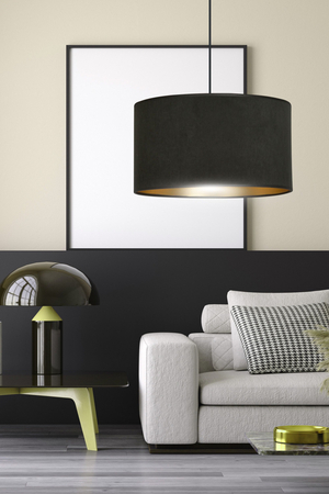 Lampa wisząca HILDE 1 BL BLACK Emibig 1054/1 czarny