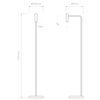 Lampa podłogowa Astro Enna Floor LED 1058003 Matowy Czarny