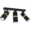 Milagro Lampa sufitowa VIDAR BLACK 3xGU10 MLP5402 CZARNY
