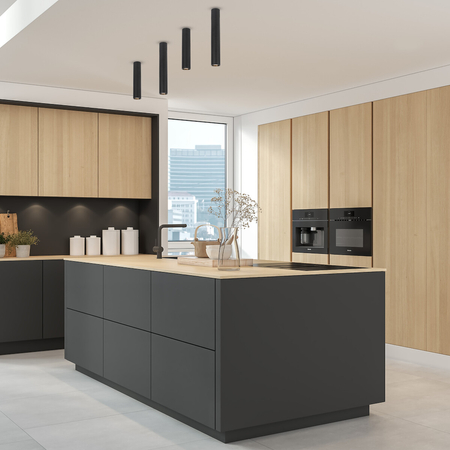 Milagro GENESIS SPOT BLACK 1xGU10 30cm ML0387 CZARNY