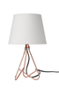 Lampa stołowa Lucide GITTA biały/miedziany 47500/81/17