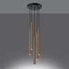 Sollux Lighting Lampa wisząca PASTELO 5P ochra czerwona SL.1528